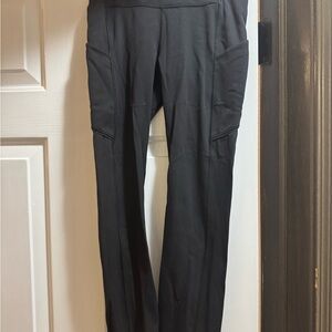 lululemon athletica Black Straight-Leg Performance Pants with Side Pockets